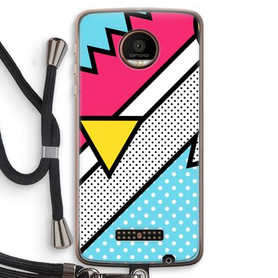 Pop Art #3: Motorola Moto Z Force Transparant Hoesje met koord