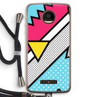Pop Art #3: Motorola Moto Z Force Transparant Hoesje met koord