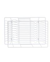 HEMA Afdruiprek 30x45x10.5cm metaal wit