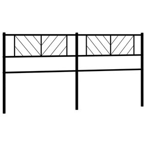 vidaXL Hoofdbord 160 cm metaal zwart