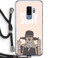 Slay All Day: Samsung Galaxy S9 Plus Transparant Hoesje met koord