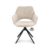 Haluta Draaibare Armstoel Tano - Oyster