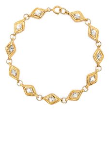 CHANEL Pre-Owned collier ras-de-cou à ornements strassés