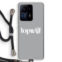 Topwijf Grijs Wit: Xiaomi Mi Mix 4 Transparant Hoesje met koord