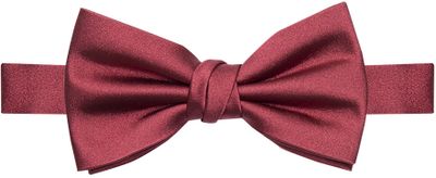 Profuomo Vlinderdas Zijde Satijn Burgundy