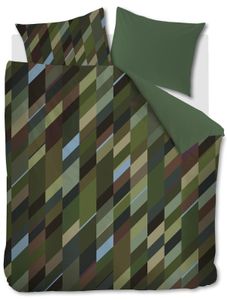 Kardol Dekbedovertrek Sackville Green-Lits-jumeaux (260 x 200/220 cm)