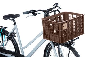 Basil fietskrat l - groot - 40 liter - bruin