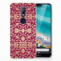 Siliconen Hoesje Nokia 7.1 Barok Pink