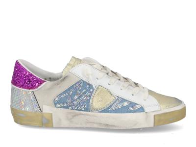 Philippe Model PRSX low glitter blanc Multi maat 40