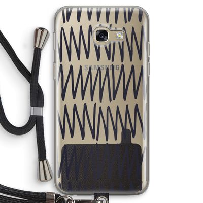 Marrakech Zigzag: Samsung Galaxy A5 (2017) Transparant Hoesje met koord