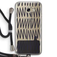Marrakech Zigzag: Samsung Galaxy A5 (2017) Transparant Hoesje met koord
