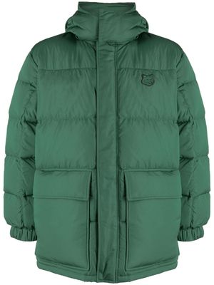 Maison Kitsuné doudoune à logo brodé - Vert