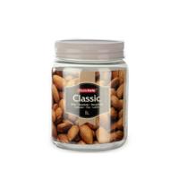 Plasticforte keuken voorraadpot - weckpot - taupe - 1 liter - kunststof