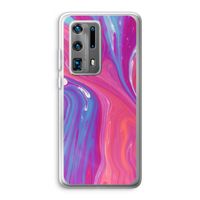 Paarse stroom: Huawei P40 Pro Plus Transparant Hoesje