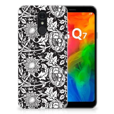 LG Q7 | TPU Case | Black Flowers LG Q7 | TPU Case | Black Flowers