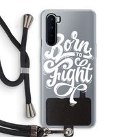 Born to Fight: OnePlus Nord Transparant Hoesje met koord