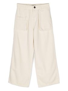 Emporio Armani Kids pantalon en coton à coupe ample - Tons neutres