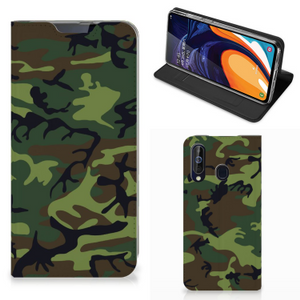 Samsung Galaxy A60 Hoesje met Magneet Army Dark