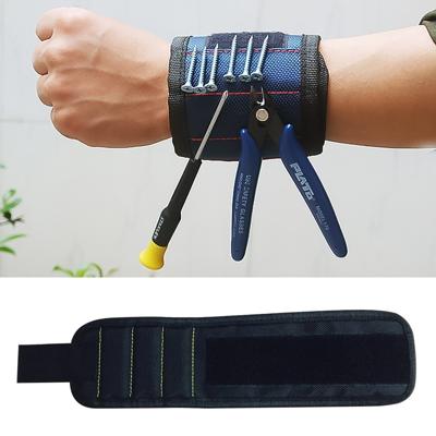 1680D Oxford doek Pocket magnetische armband opbergvakken tool (zwart)
