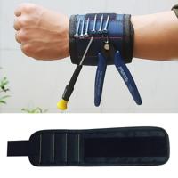 1680D Oxford doek Pocket magnetische armband opbergvakken tool (zwart)