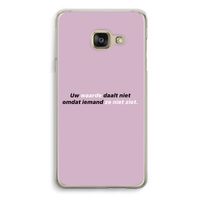 uw waarde daalt niet: Samsung A3 (2017) Transparant Hoesje