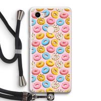 Pink donuts: Pixel 3 Transparant Hoesje met koord