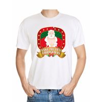 Foute Kerst shirt wit take me it's christmas voor heren 2XL  -