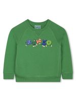 Kenzo Kids logo-print cotton sweatshirt - Vert - thumbnail