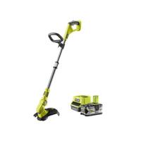 Trimmer / Kantenrichter - RYOBI - Knipsel Ø 25-30 cm - Draad Ø 1 x 1,6 mm - 1 accu 18 V 5 Ah en 1 lader 2A