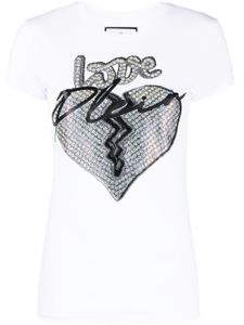 Philipp Plein t-shirt à imprimé Love - Blanc