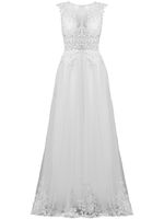 Tadashi Shoji robe longue Hastings à broderies - Blanc