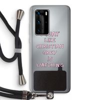 Christian Grey: Huawei P40 Pro Transparant Hoesje met koord