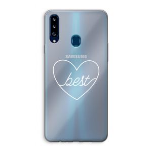 Best heart pastel: Samsung Galaxy A20s Transparant Hoesje