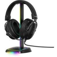 Gaming headset standaard - The G-Lab - K-STAND-NEON RGB - USB/USB-C HUB - Bedraad - RGB-verlichting - Zwart