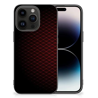iPhone 15 Pro Back Case Geruit Rood