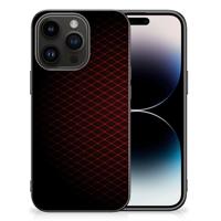iPhone 15 Pro Back Case Geruit Rood