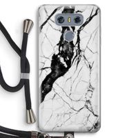 Witte marmer 2: LG G6 Transparant Hoesje met koord