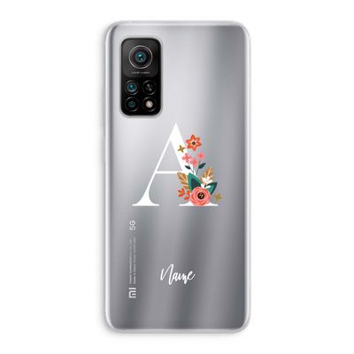 Pink Bouquet: Xiaomi Mi 10T 5G Transparant Hoesje