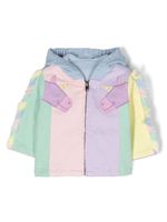 Stella McCartney Kids veste rayée à motif graphique - Violet - thumbnail