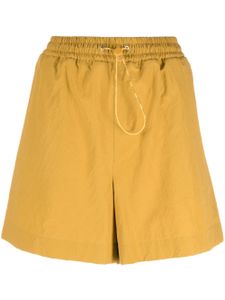 Moncler short à taille élastiquée - Marron