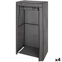 Kledingkast Max Home Donker grijs 70 X 148 X 44 CM 4 Stuks