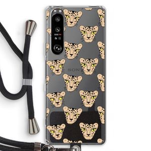 Tijger: Sony Xperia 1 III Transparant Hoesje met koord
