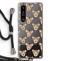 Tijger: Sony Xperia 1 III Transparant Hoesje met koord