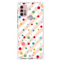 Motorola Moto G30 | G20 | G10 Doorzichtige Silicone Hoesje Dots - thumbnail