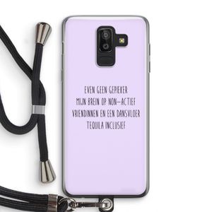 Tequila: Samsung Galaxy J8 (2018) Transparant Hoesje met koord