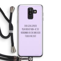 Tequila: Samsung Galaxy J8 (2018) Transparant Hoesje met koord