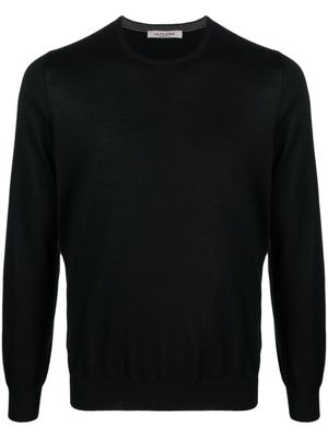Fileria pull en cachemire mélangé à col rond - Noir