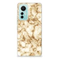 Xiaomi 12 Lite | TPU | Siliconen hoesje | Marmer Goud