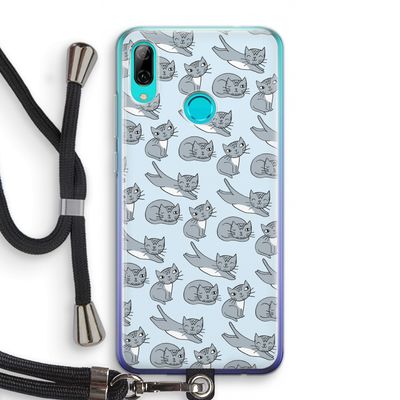 Poezen: Huawei P Smart (2019) Transparant Hoesje met koord