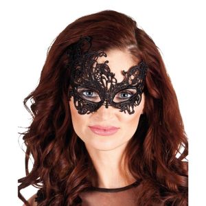 Zwart kanten oogmasker voor dames   -